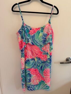Silk neon Lilly Pulitzer minidress
